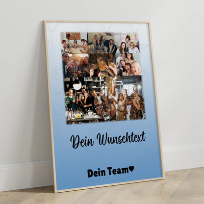 Kollegin Poster Abschied mit 8 Fotos 1 Herz Foto Wunschtext Du bist mein Komisch