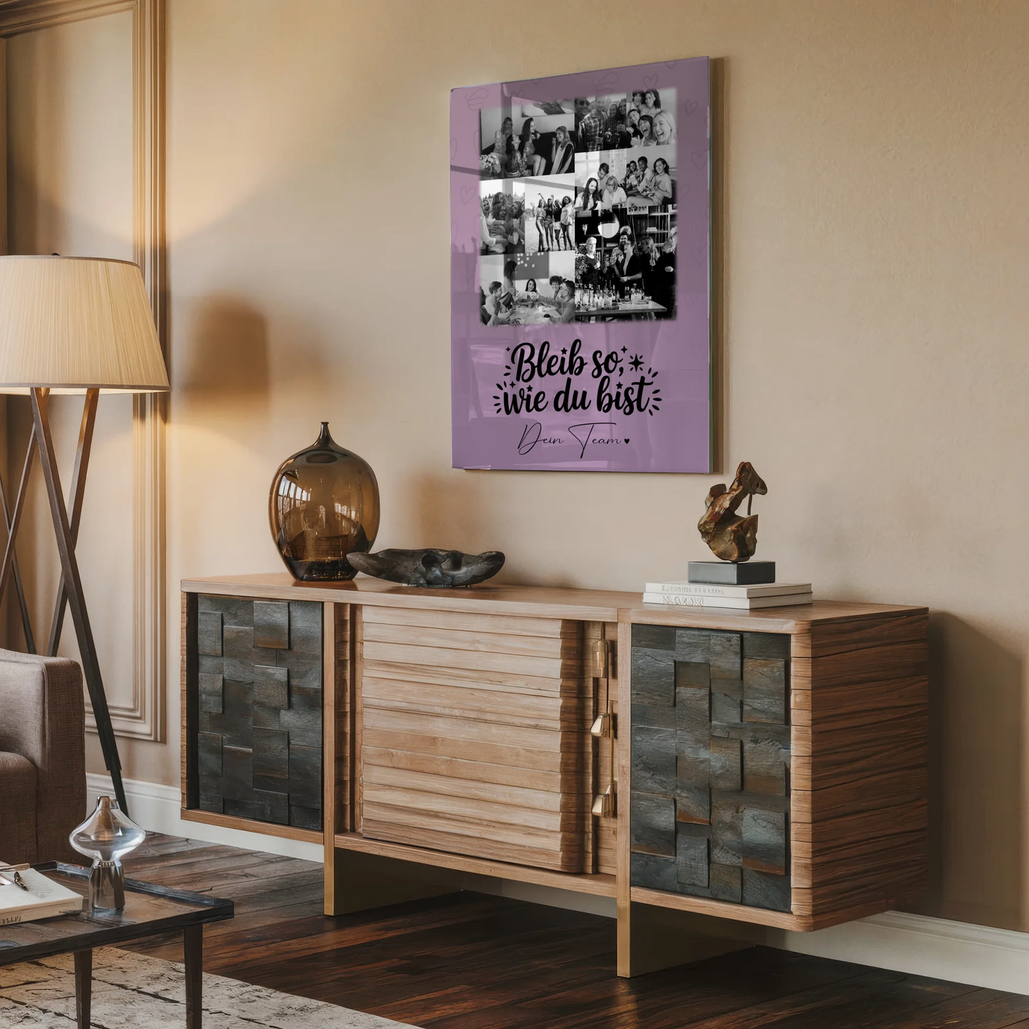 Personalisierte Acrylglas Mit Foto mit 9 Fotos Bessere Welt Geschenk für Freunde und Familie