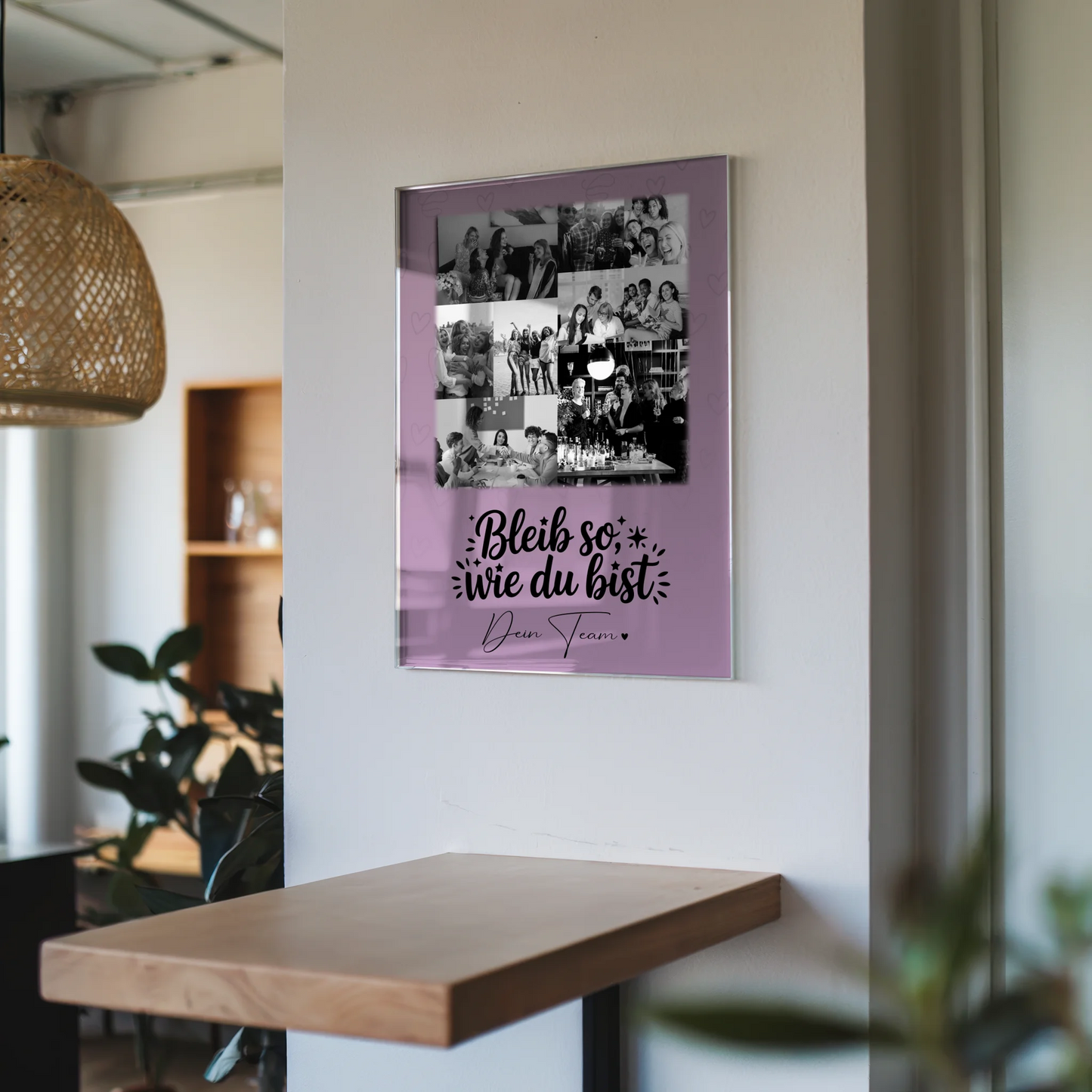 Personalisierte Acrylglas Mit Foto mit 9 Fotos Bessere Welt Geschenk für Freunde und Familie