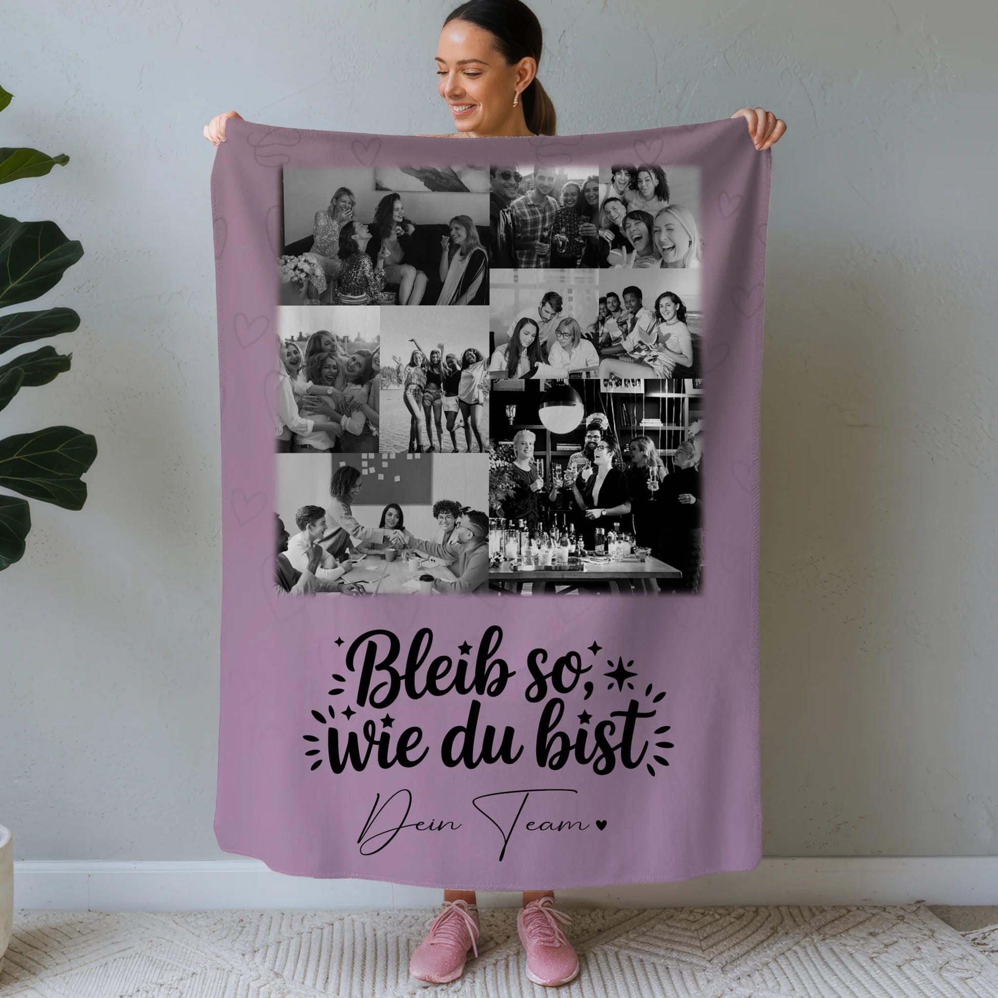 Personalisierte Kuscheldecke Mit Namen 9 Fotos Bessere Welt Geschenk für Familie und Freunde 1