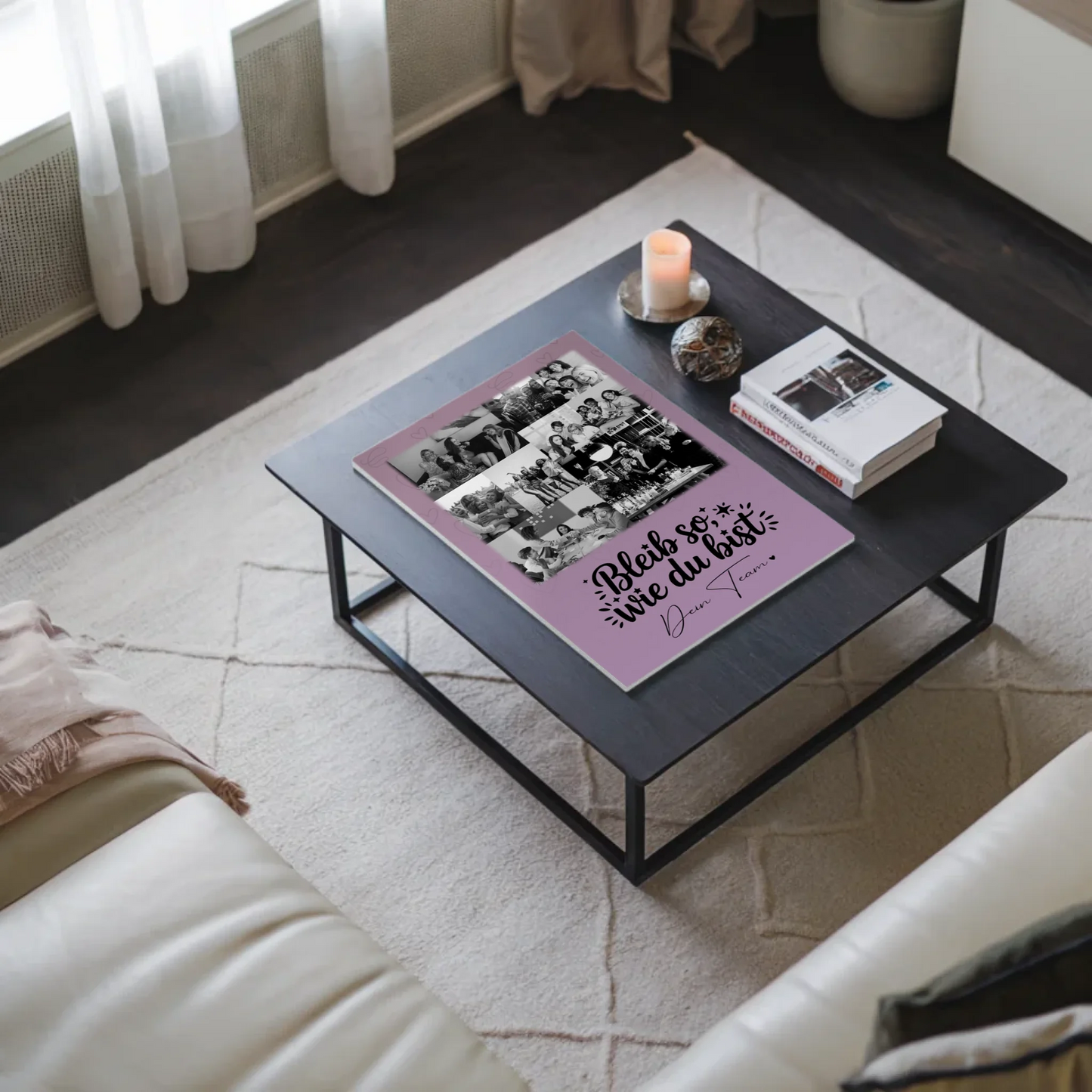 Personalisiertes Fotoboard Poster Magnetisch mit 9 Fotos für eine Bessere Welt