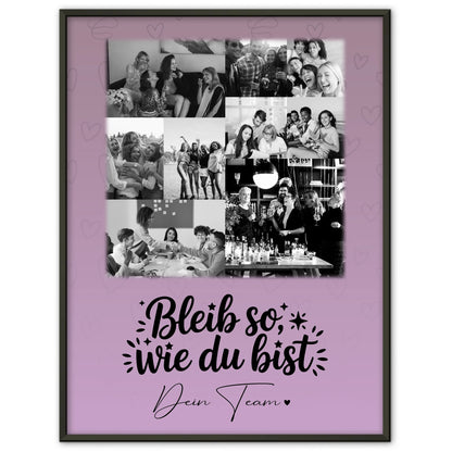 Abschiedsgeschenk Kollegin Poster mit 9 Fotos personalisiert Bessere Welt