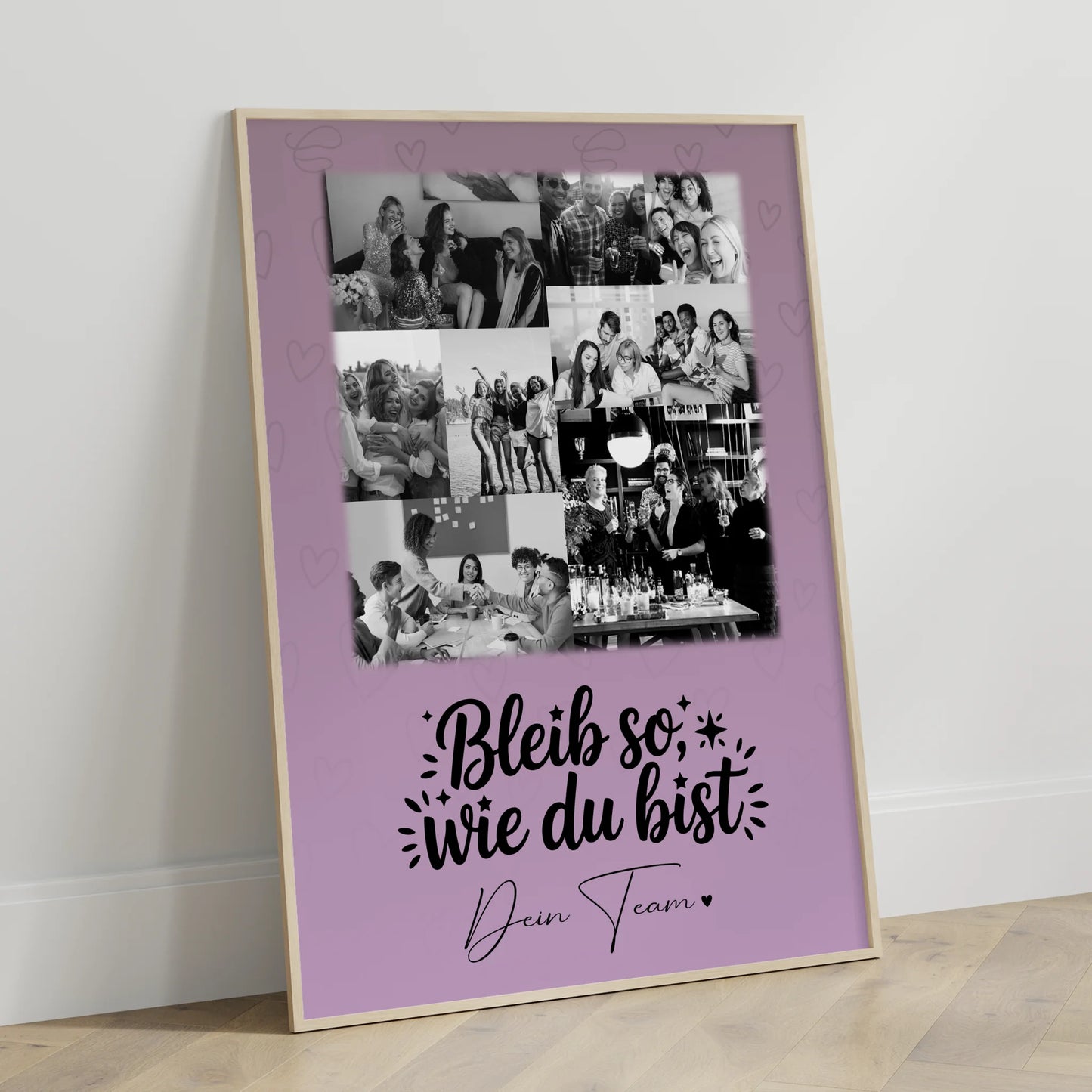 Abschiedsgeschenk Kollegin Poster mit 9 Fotos personalisiert Bessere Welt