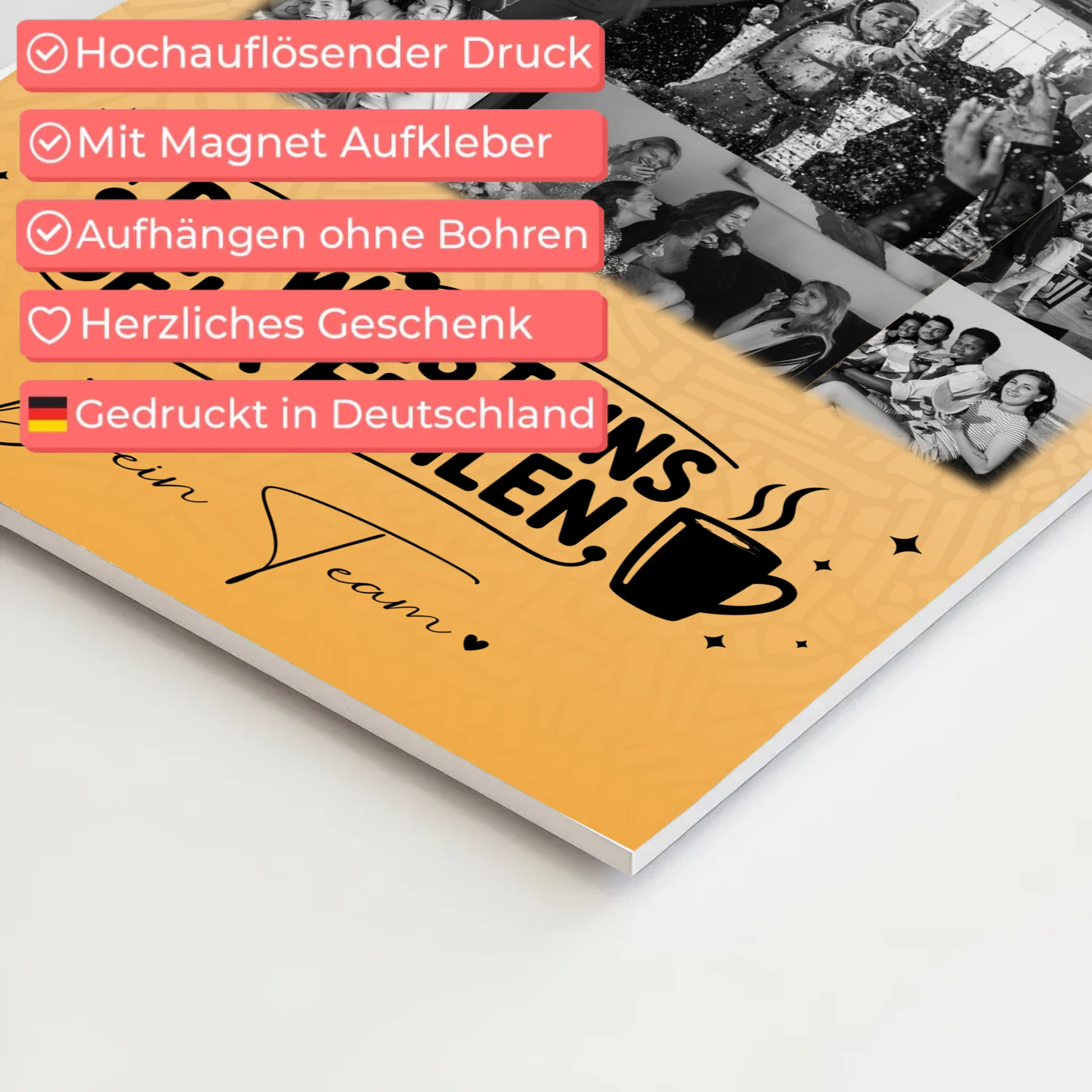 Magnetposter Fotoboard mit 11 Fotos Unbezahlbarer Schatz personalisiertes Geschenk 4