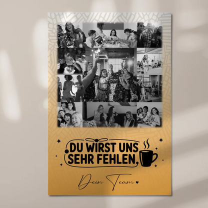Magnetposter Fotoboard mit 11 Fotos Unbezahlbarer Schatz personalisiertes Geschenk
