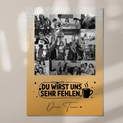 Magnetposter Fotoboard mit 11 Fotos Unbezahlbarer Schatz personalisiertes Geschenk