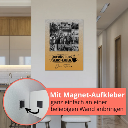 Magnetposter Fotoboard mit 11 Fotos Unbezahlbarer Schatz personalisiertes Geschenk