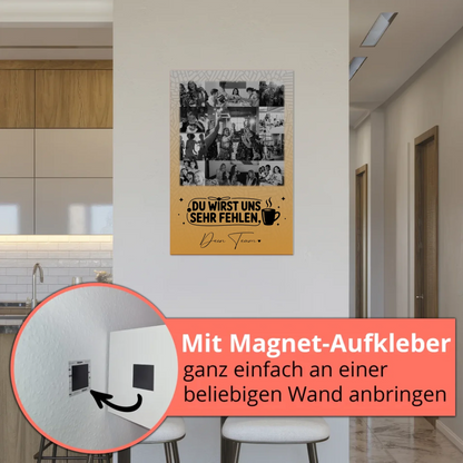 Magnetposter Fotoboard mit 11 Fotos Unbezahlbarer Schatz personalisiertes Geschenk