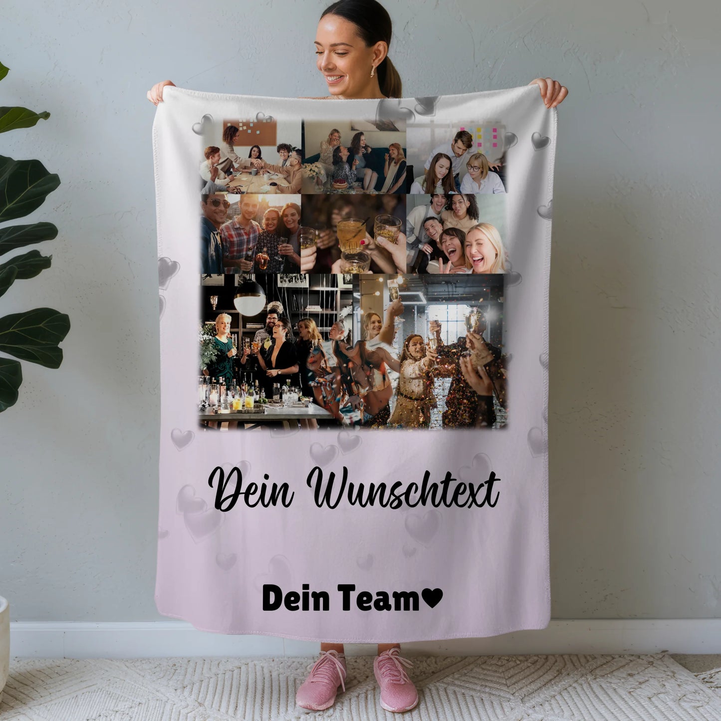 Personalisierte Decke Mit Namen 8 Fotos 1 Herz Foto Wunschtext Always Better Together 1