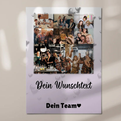 Fotoboard Magnet Poster mit 8 Fotos Herz Wunschtext Always Better Together 7