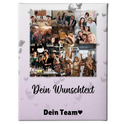 Leinwand Personalisiert mit 8 Fotos 1 Herz Foto Wunschtext Always Better Together 1