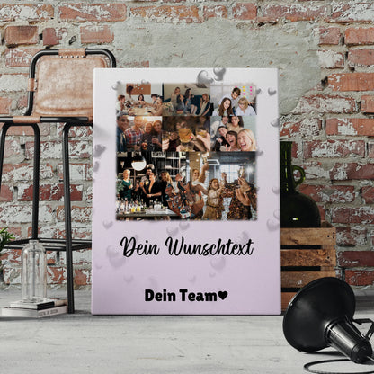 Leinwand Personalisiert mit 8 Fotos 1 Herz Foto Wunschtext Always Better Together 4