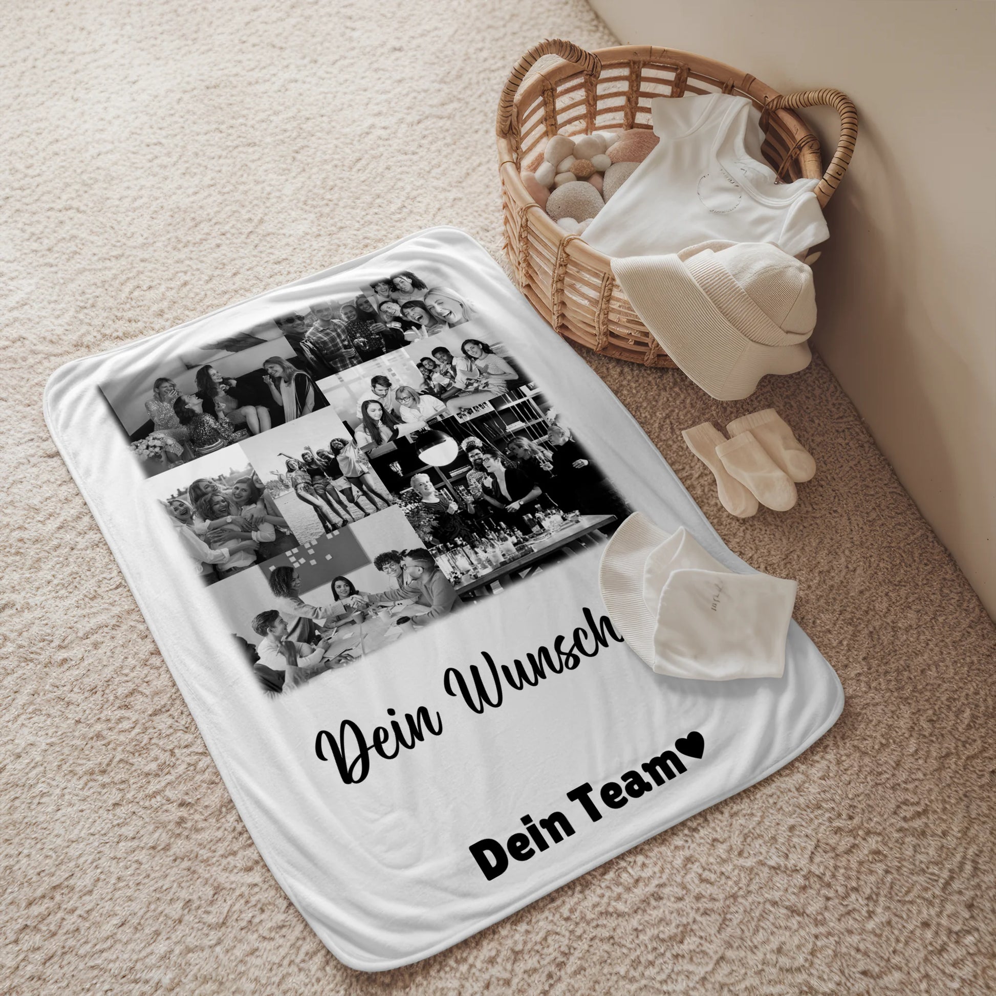 Kuscheldecke Mit Namen 9 Fotos Wunschtext personalisiertes Geschenk für Kinder und Erwachsene 2