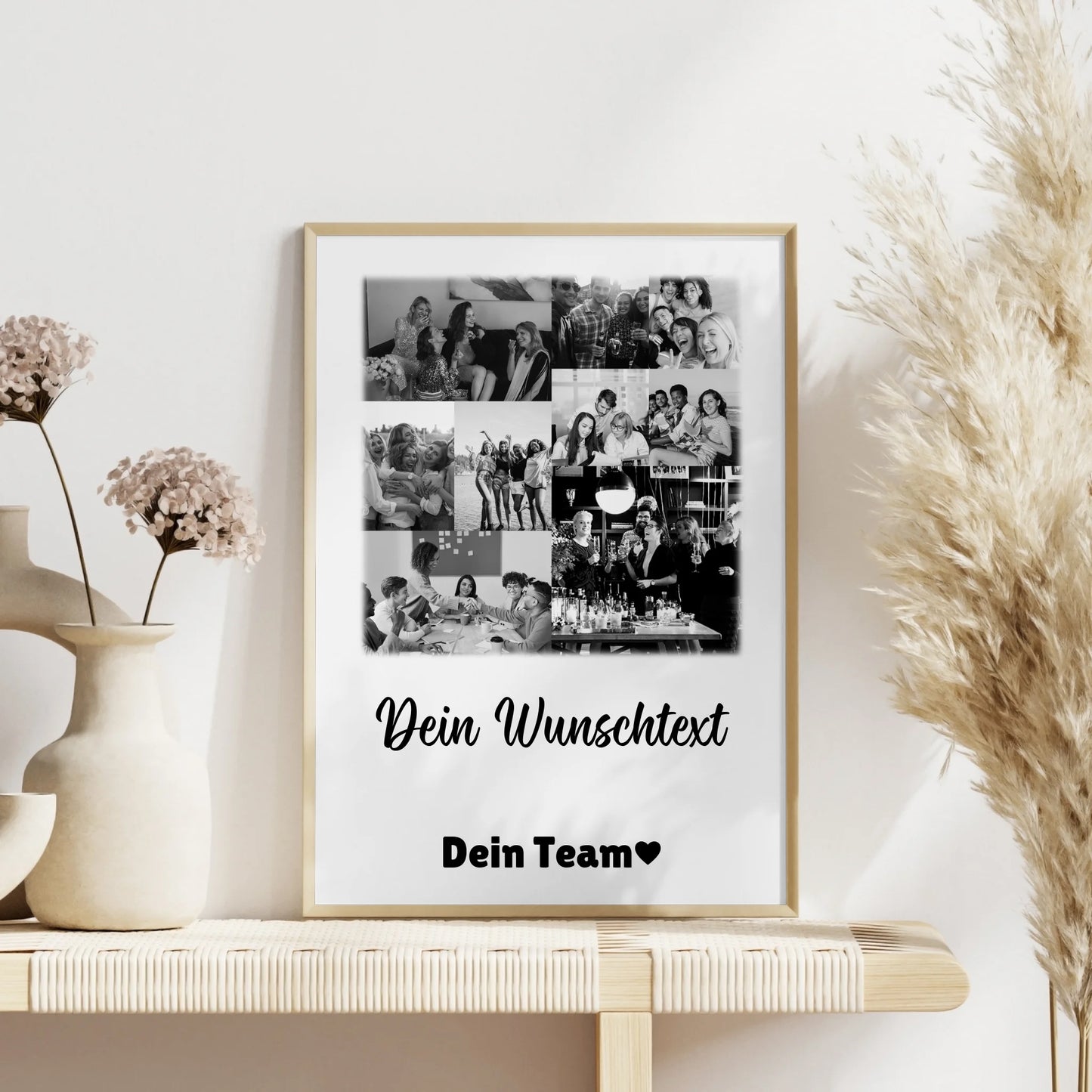 Abschied Kollegin Poster als Geschenkidee mit 9 Fotos und Wunschtext