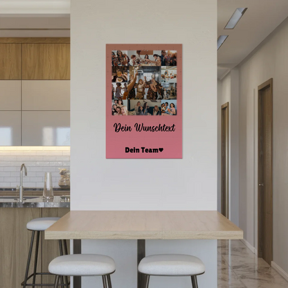 Personalisierbares Fotoboard Magnet Poster mit 11 Fotos Wunschtext Du bist mein Komisch 2