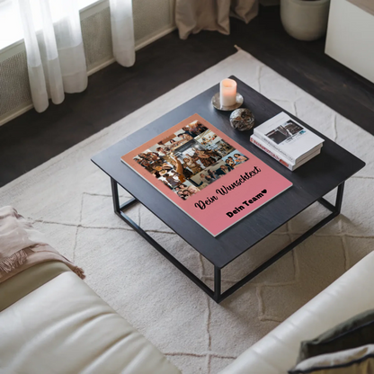 Personalisierbares Fotoboard Magnet Poster mit 11 Fotos Wunschtext Du bist mein Komisch