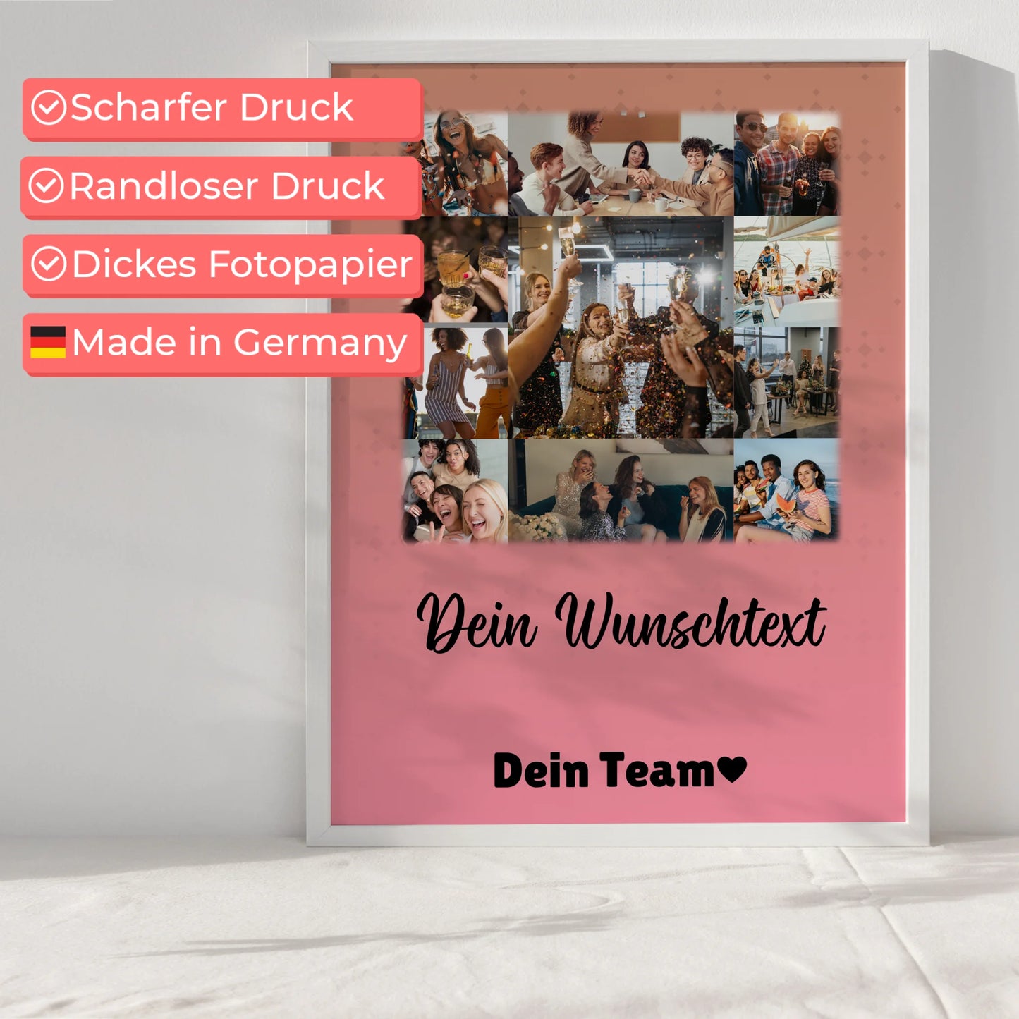 Kollegin Poster Abschied mit 11 Fotos und Wunschtext Du bist mein Komisch