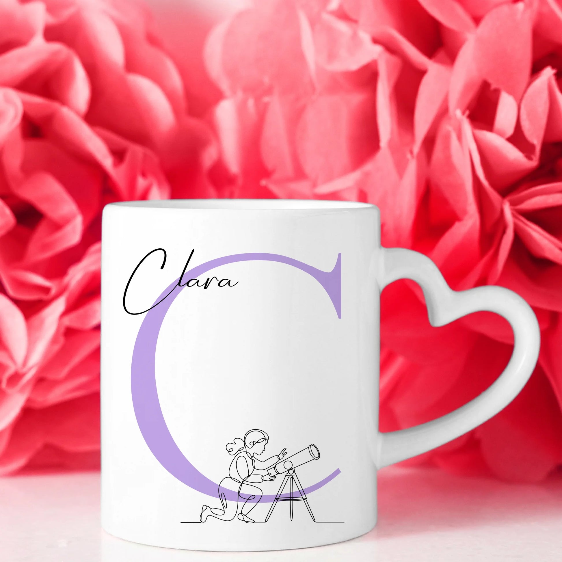 Ausgefallene Tassen Mit Name Lineart Astronomin Astronomie Personalisierte Geschenke 8