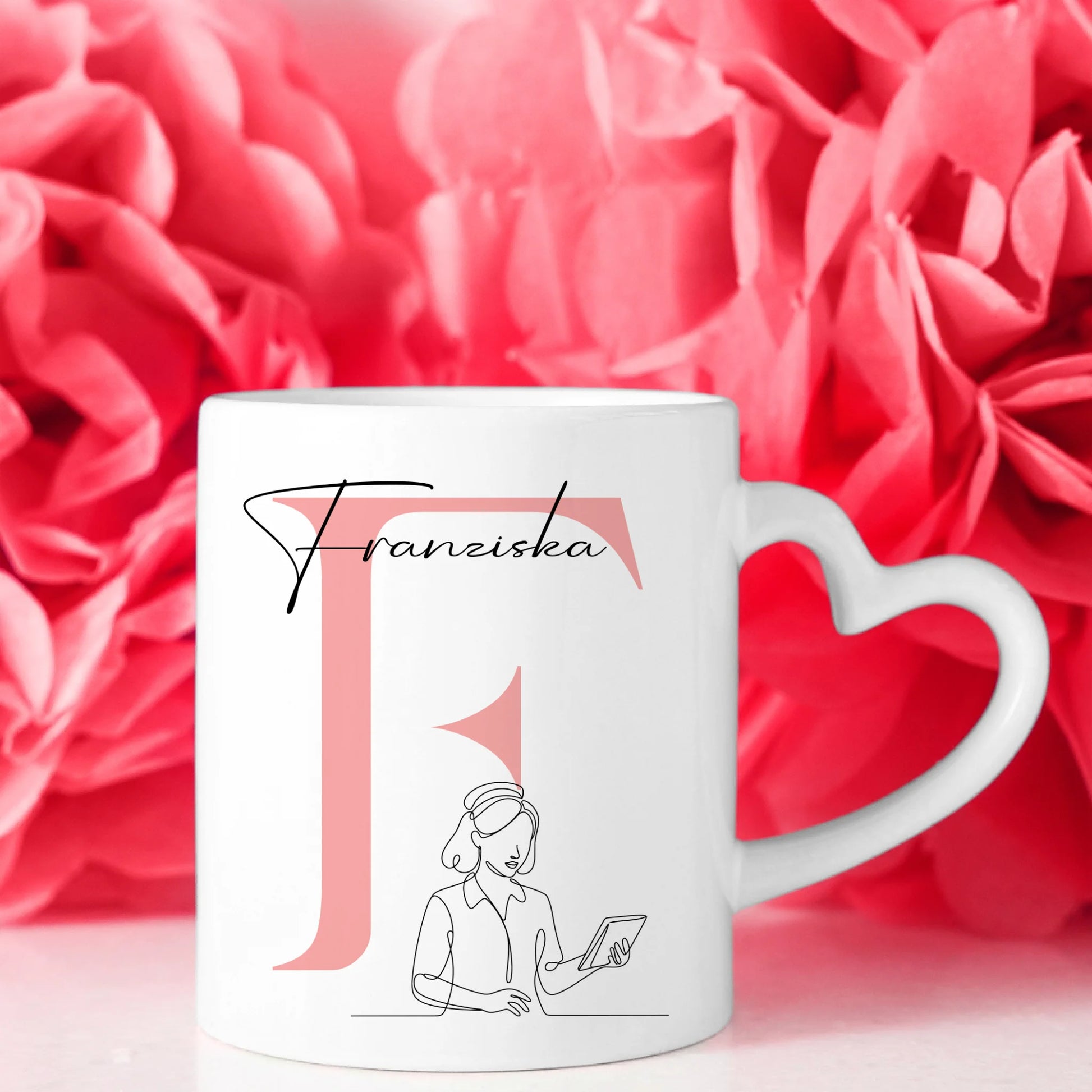 Personalisierte Tasse Mit Name Lineart Bankkauffrau Bankkaufmann Geschenk 8