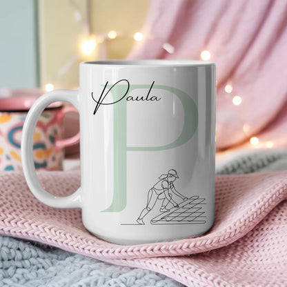 Personalisierte Tasse Mit Name Und Lineart Dachdeckerin Dachdecker Geschenk 3