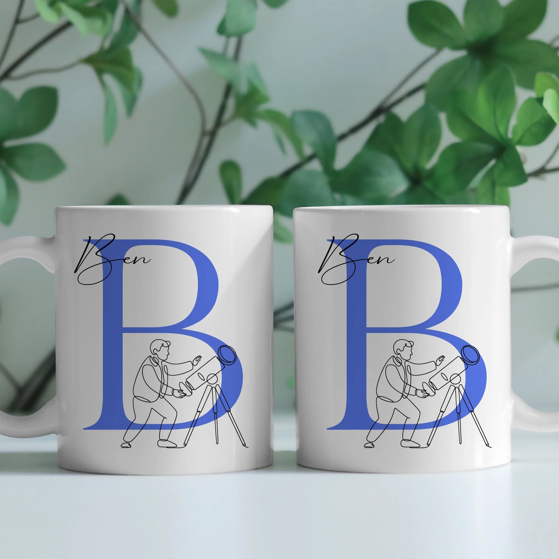 Personalisierte Tasse Mit Name Lineart Astronomie Astronom Geschenkidee 2