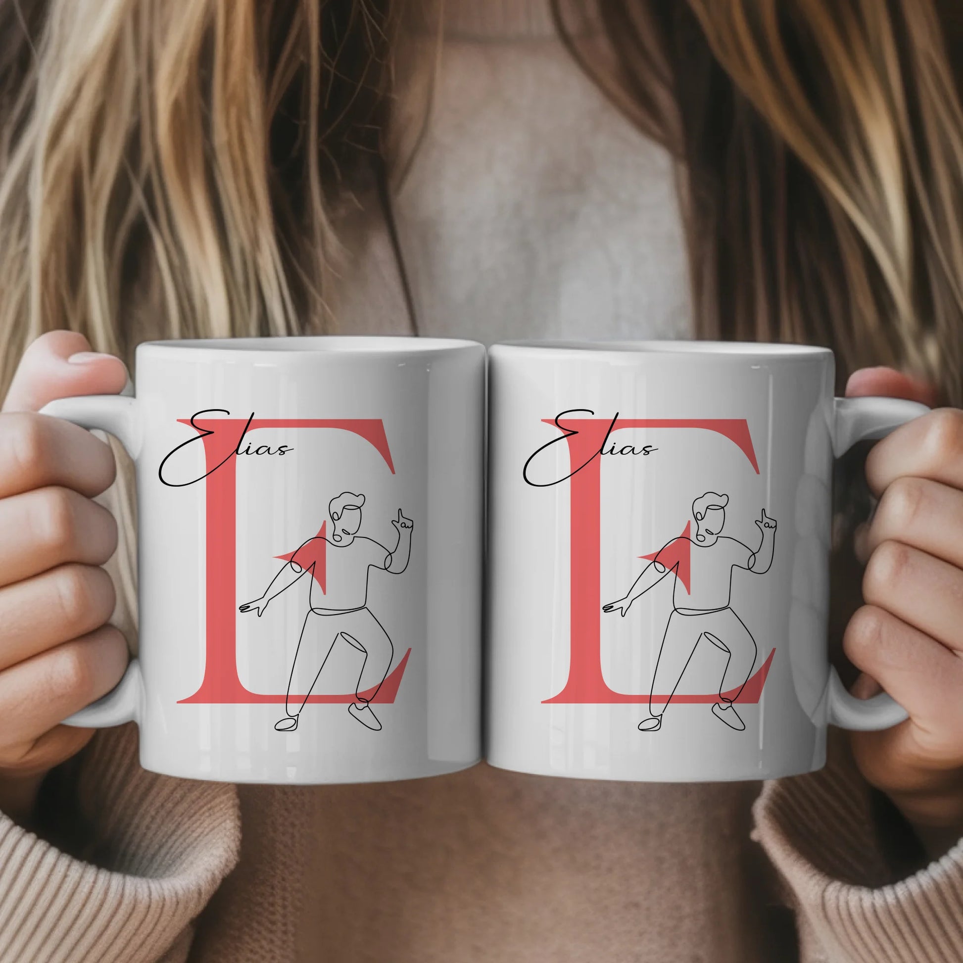 Ausgefallene Tassen Mit Name Lineart Bloggen Blogger Personalisiert 1