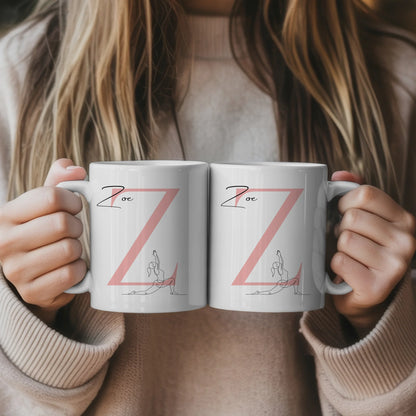 Kaffee Tasse Personalisiert Lineart Yogini Yoga Geschenk für Yoga Liebhaber 5