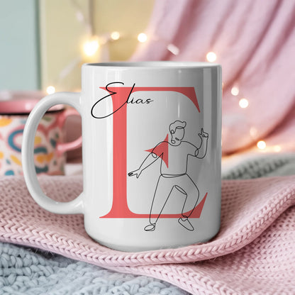 Ausgefallene Tassen Mit Name Lineart Bloggen Blogger Personalisiert 3