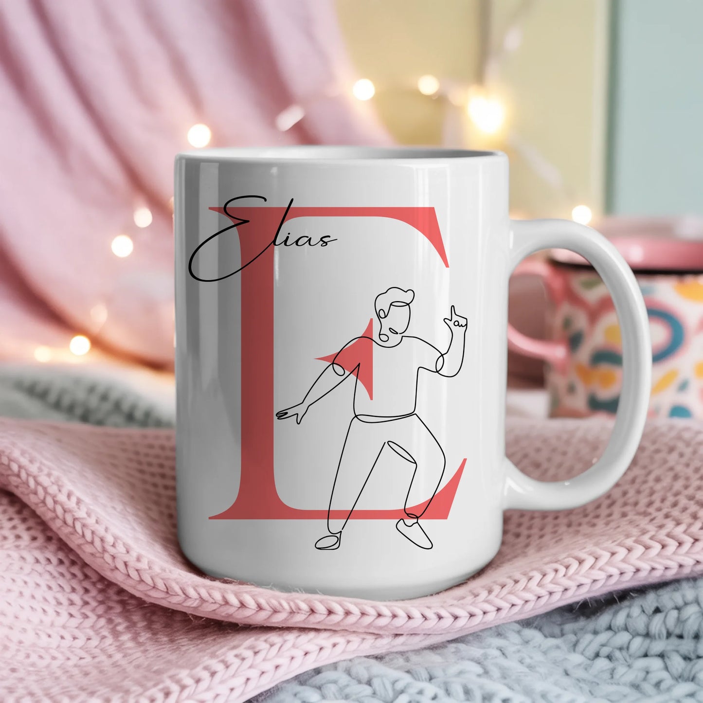 Ausgefallene Tassen Mit Name Lineart Bloggen Blogger Personalisiert 4