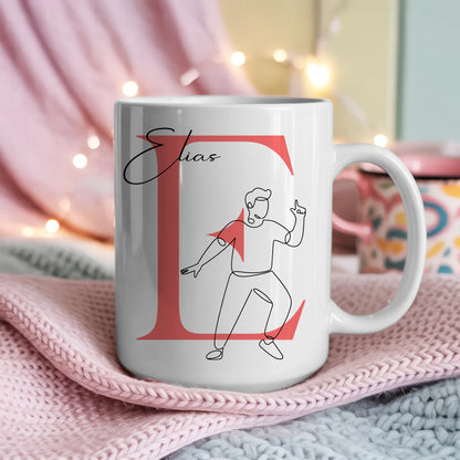 Ausgefallene Tassen Mit Name Lineart Bloggen Blogger Personalisiert 4