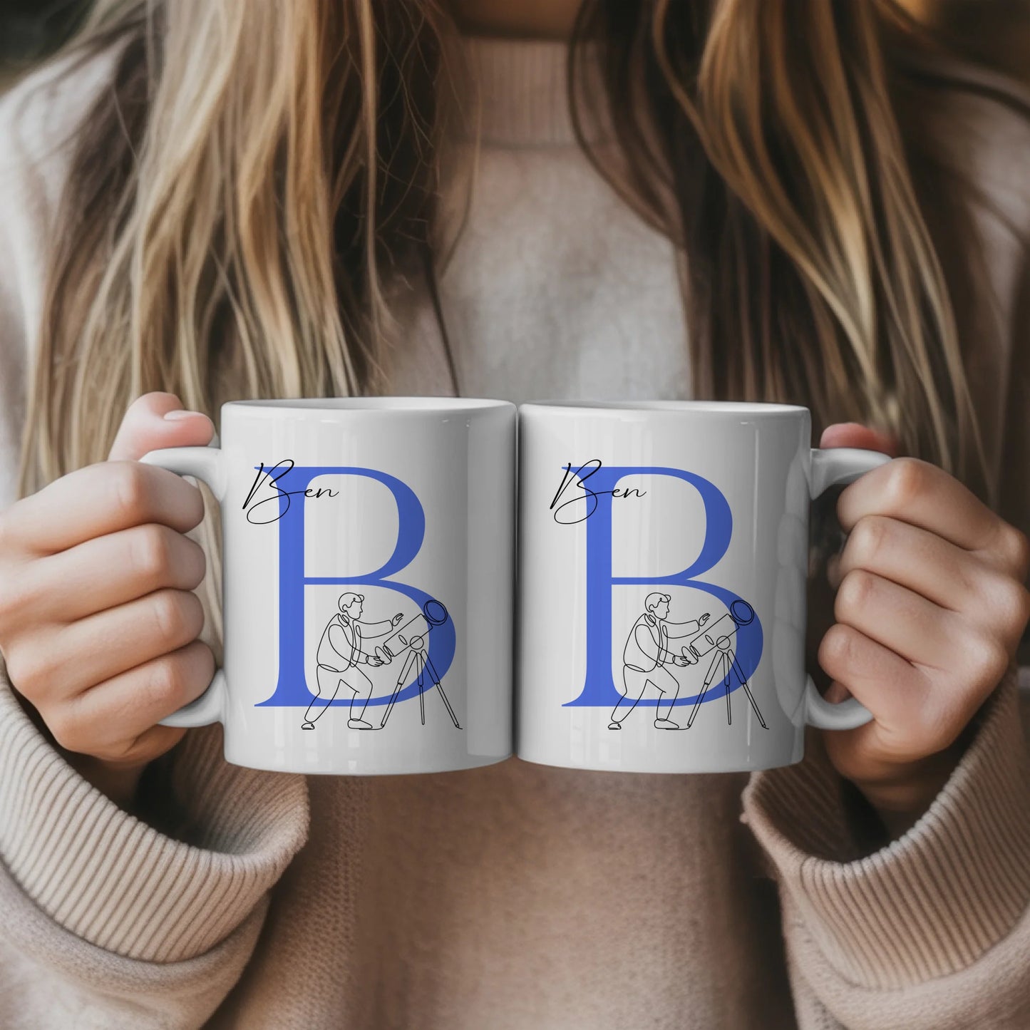 Personalisierte Tasse Mit Name Lineart Astronomie Astronom Geschenkidee 5