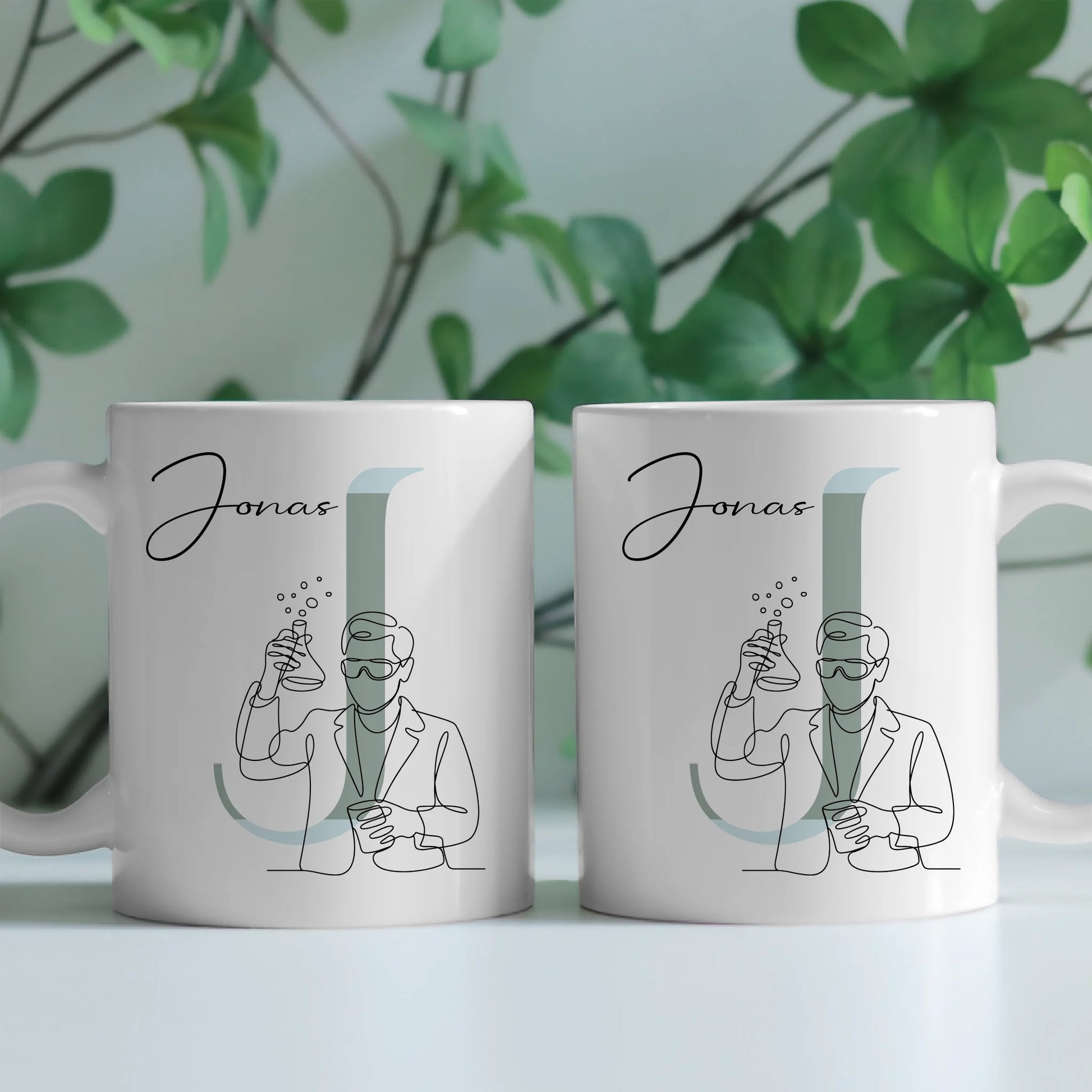 Personalisierte Tasse Mit Name Lineart Chemikant Chemikant Geschenk 2