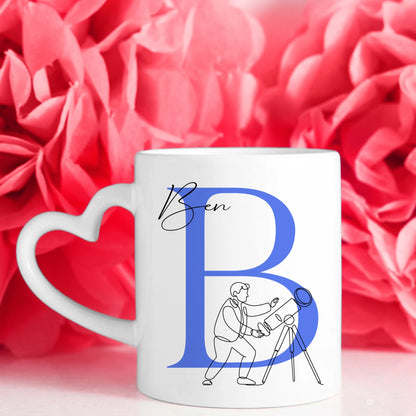 Personalisierte Tasse Mit Name Lineart Astronomie Astronom Geschenkidee 7