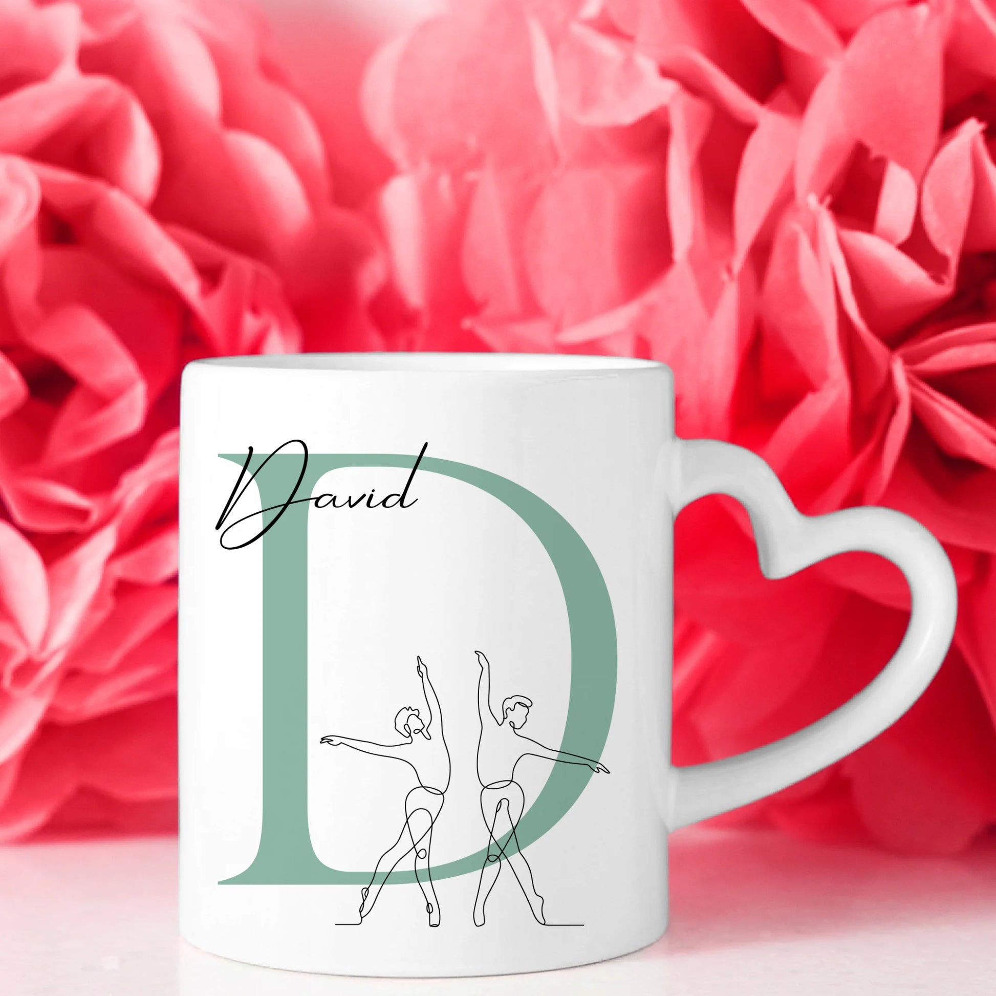 Personalisierte Tasse Mit Name Und Lineart Ballett Balletttänzer Geschenk 8