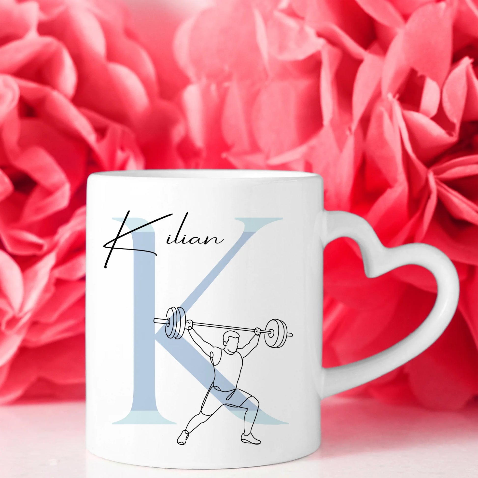 Kaffee Tasse Personalisiert Lineart Crossfit Crossfitter Geschenk 8