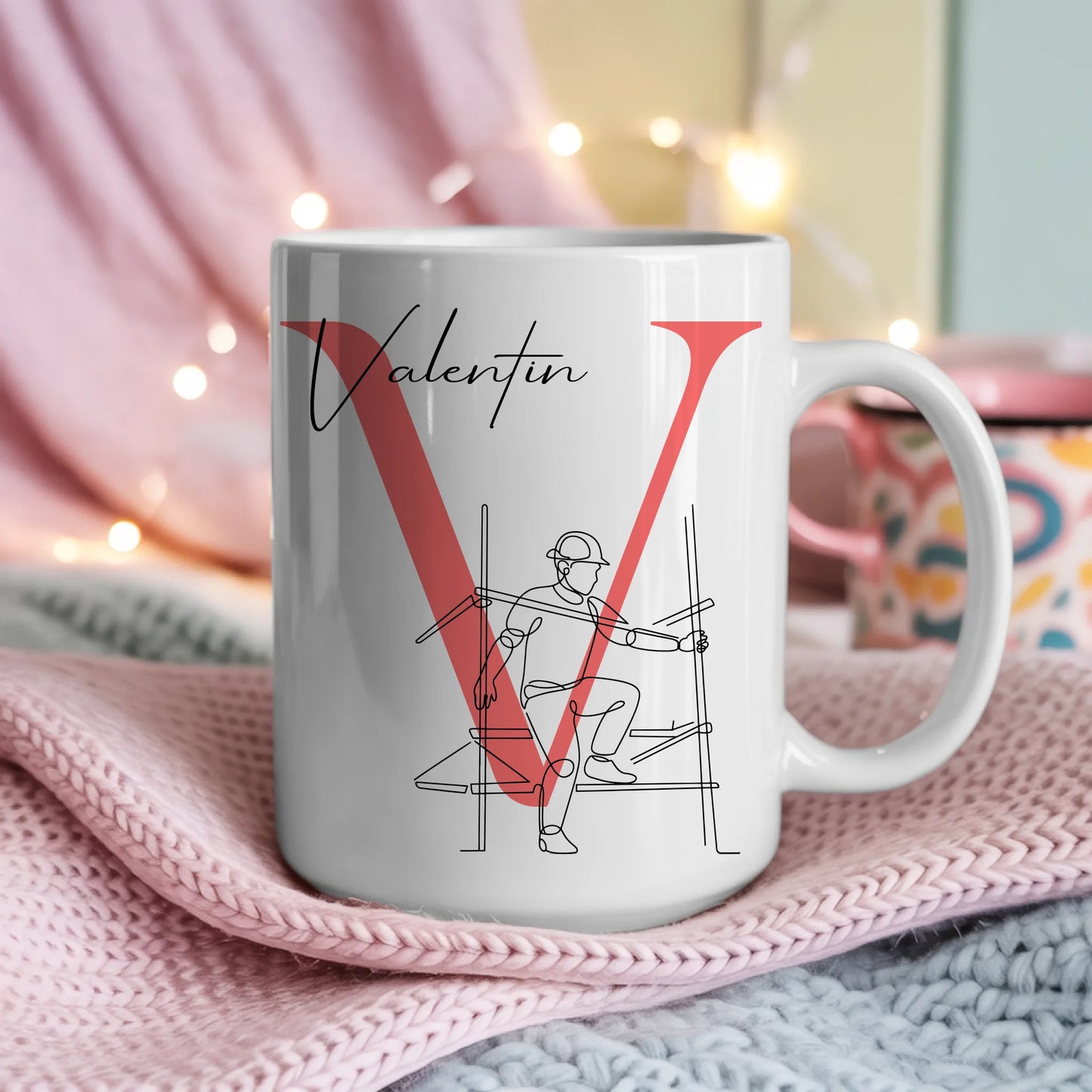 Personalisierte Tasse Mit Name Und Lineart Gerüstbauer Geschenk für Gerüstbauer 4