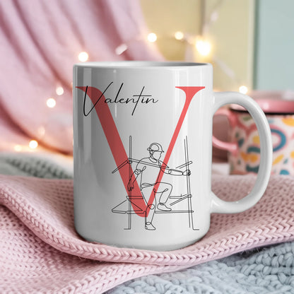 Personalisierte Tasse Mit Name Und Lineart Gerüstbauer Geschenk für Gerüstbauer 4