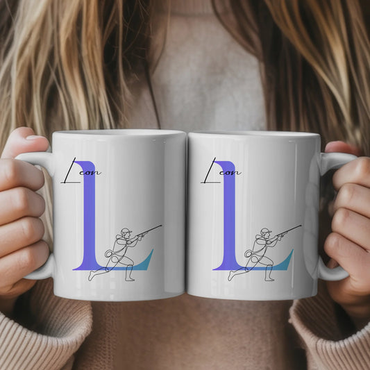Kaffee Tasse Personalisiert Lineart Jagen Jäger Geschenk für Jäger Freunde und Familie 1