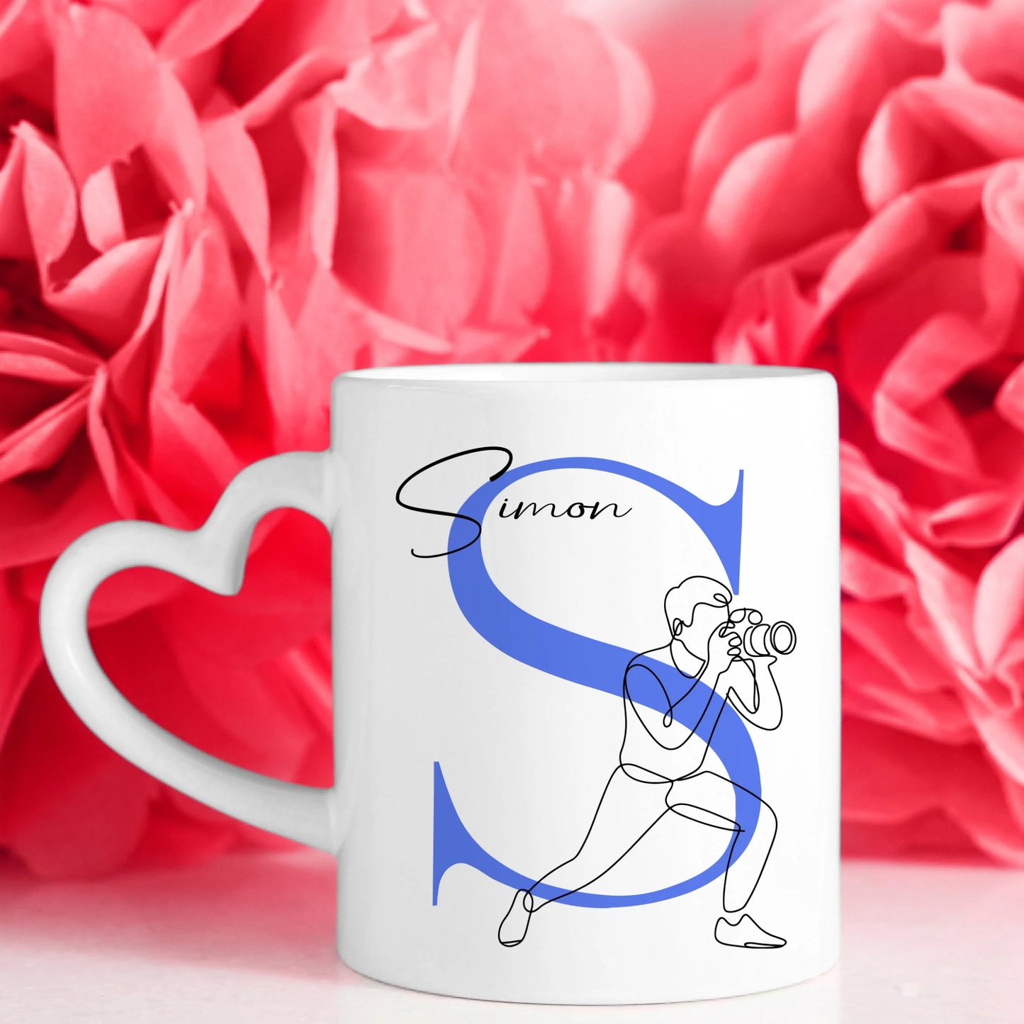 Personalisierte Tasse Mit Name Und Lineart Fotografie Für Fotografen Als Geschenk 7