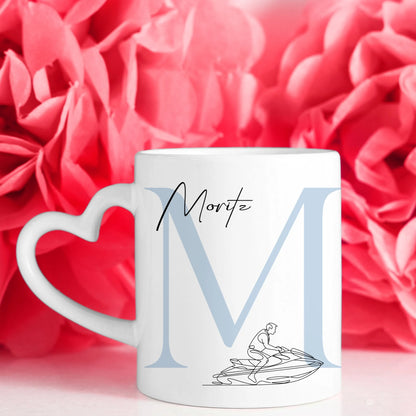 Personalisierte Tasse Mit Name Und Lineart Jetskifahren Jetskifahrer Geschenk 7