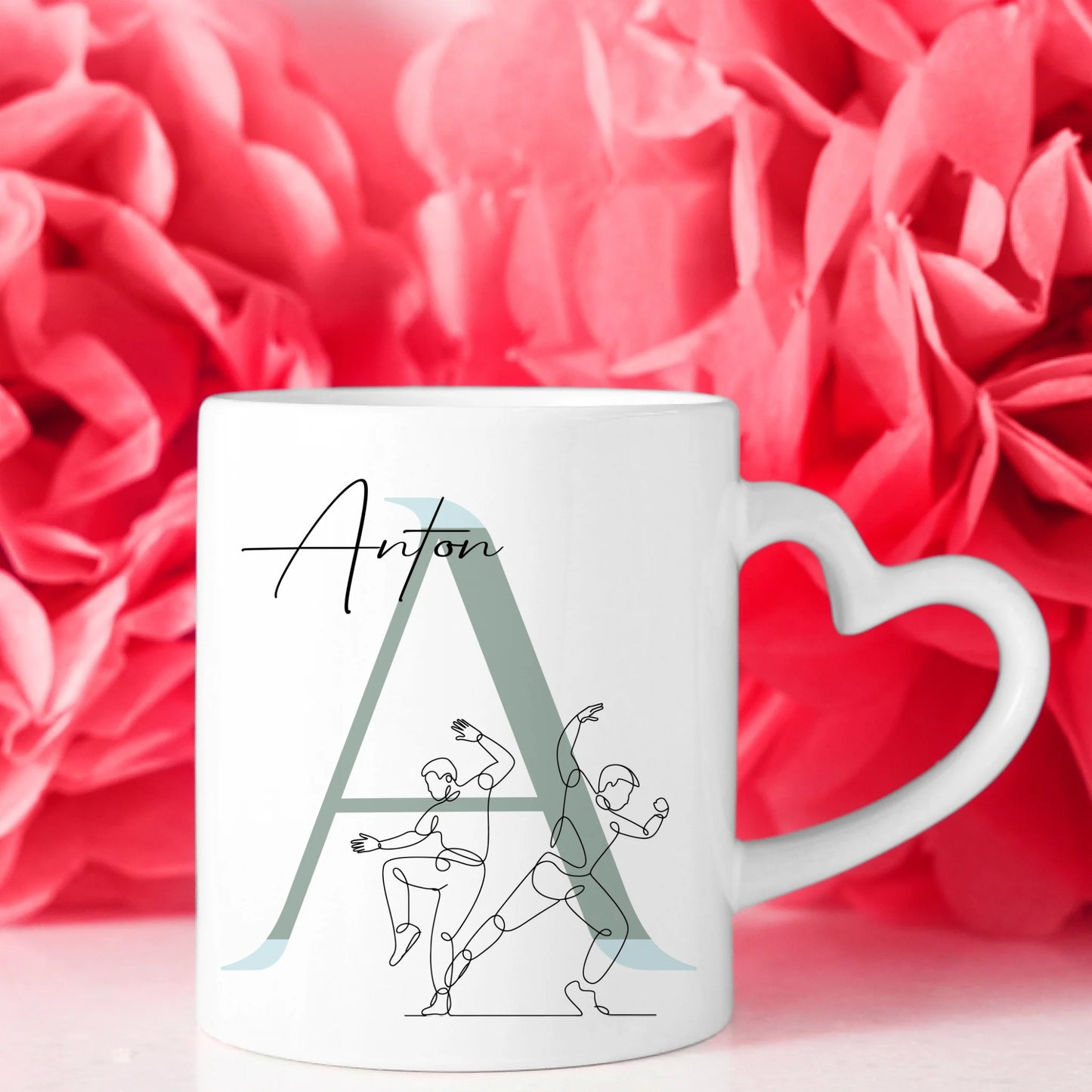 Personalisierte Tasse Mit Name Lineart Hip-Hop Hip-Hop-Tänzer Geschenk für Hip-Hop Fans 8