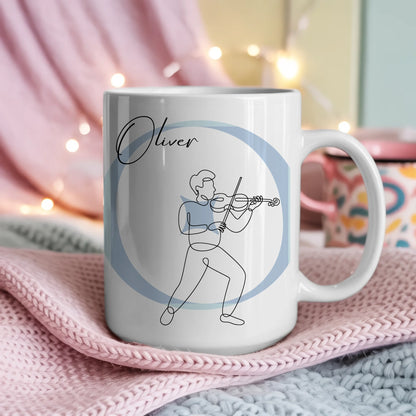 Ausgefallene Tassen Mit Name Lineart Orchester Orchestermitglied Personalisiert 4