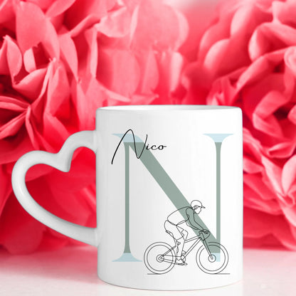 Ausgefallene Tassen Mit Name Lineart Mountainbiken Mountainbiker Personalisiert 7