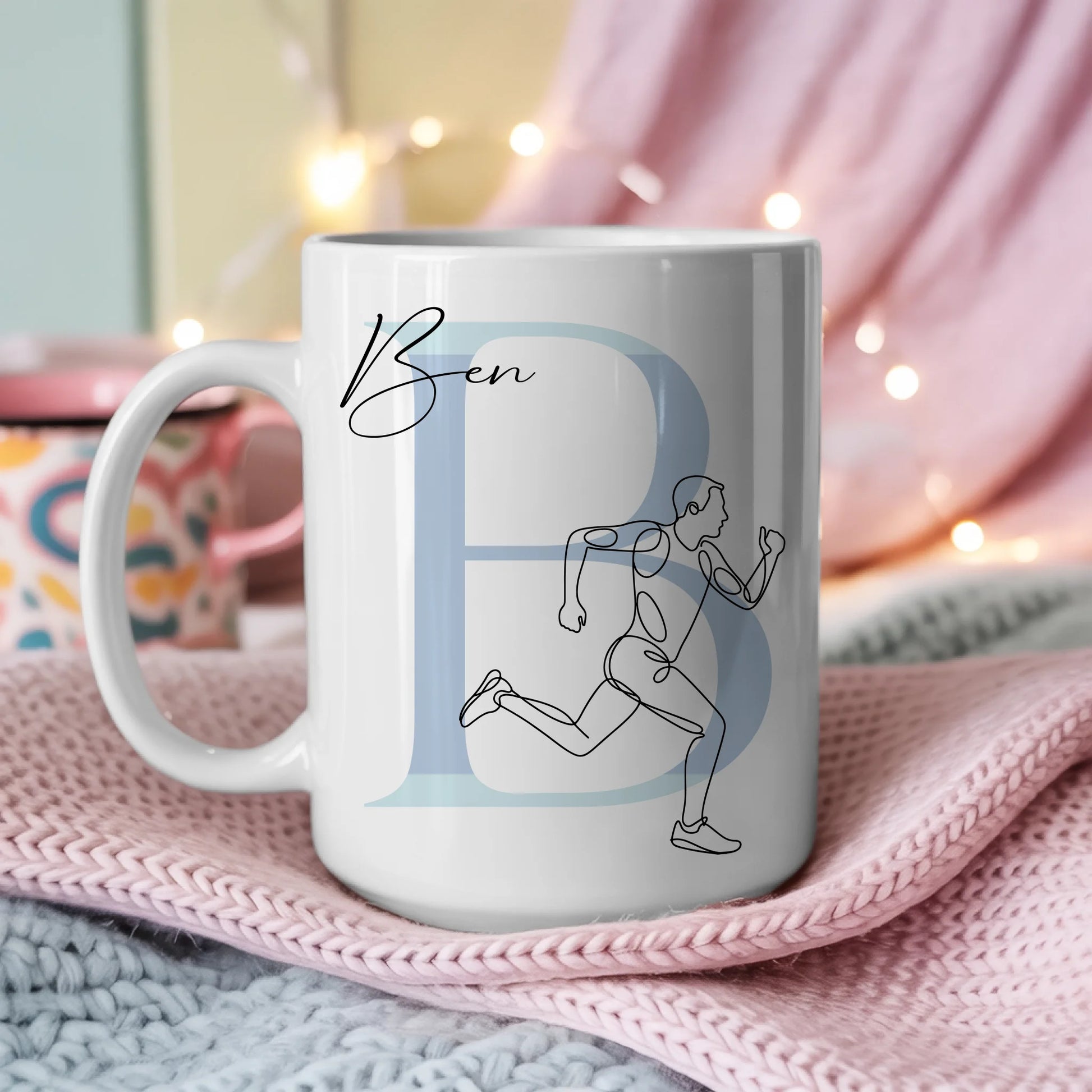 Personalisierte Tasse Mit Name Und Lineart Ultramarathonläufer Geschenk für Ultramarathon Fans 3
