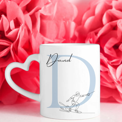 Personalisierte Tasse Mit Name Und Lineart Wakeboarden Wakeboarder Geschenk 7