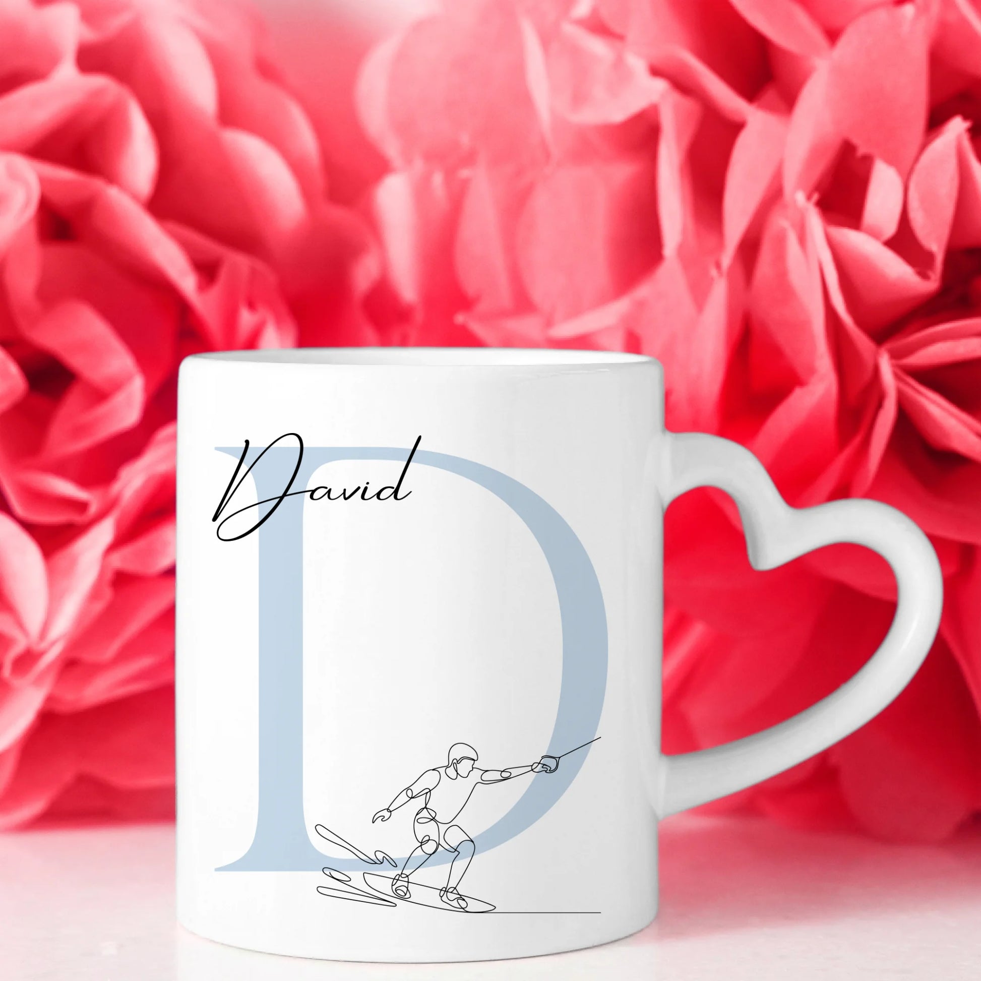 Personalisierte Tasse Mit Name Und Lineart Wakeboarden Wakeboarder Geschenk 8