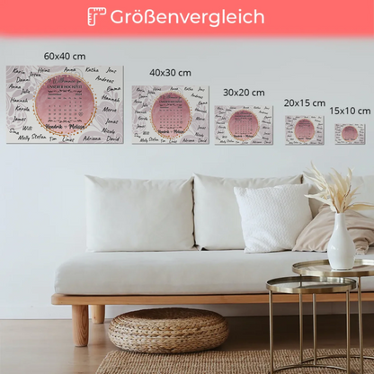 Fotoboard Hochzeit Herzlich Willkommen Rosa Aquarell