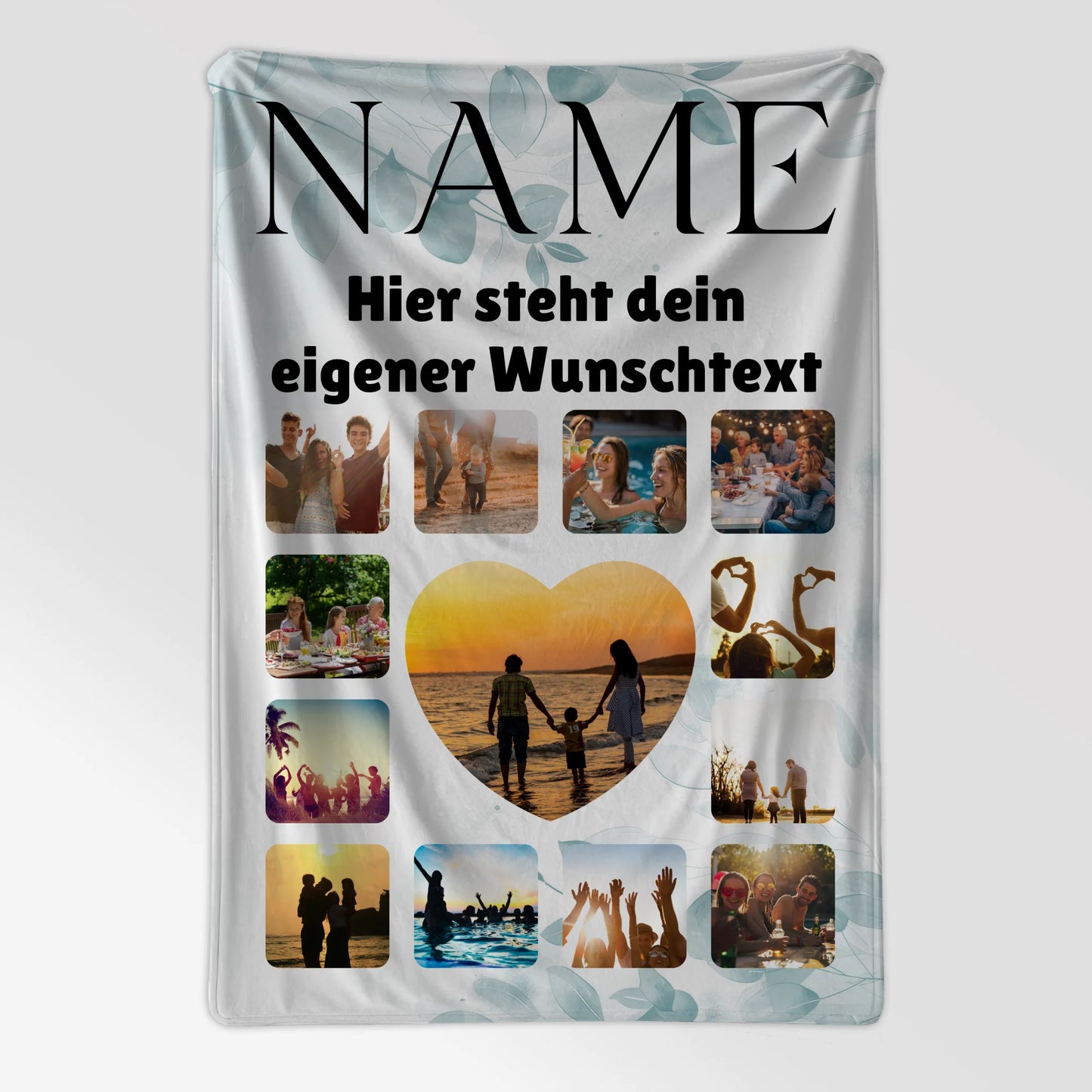 Kuscheldecke Mit Foto Mama Wunschname Fotocollage