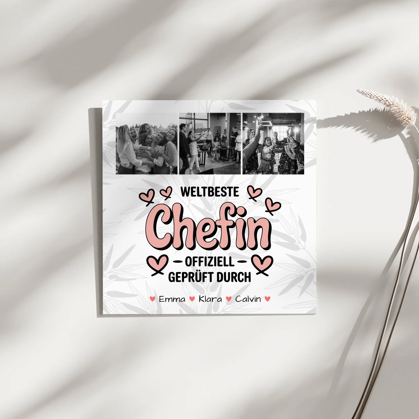 Leinwand Collagen Erstellen für die Weltbeste Chefin Offiziell Geprüft Durch 4