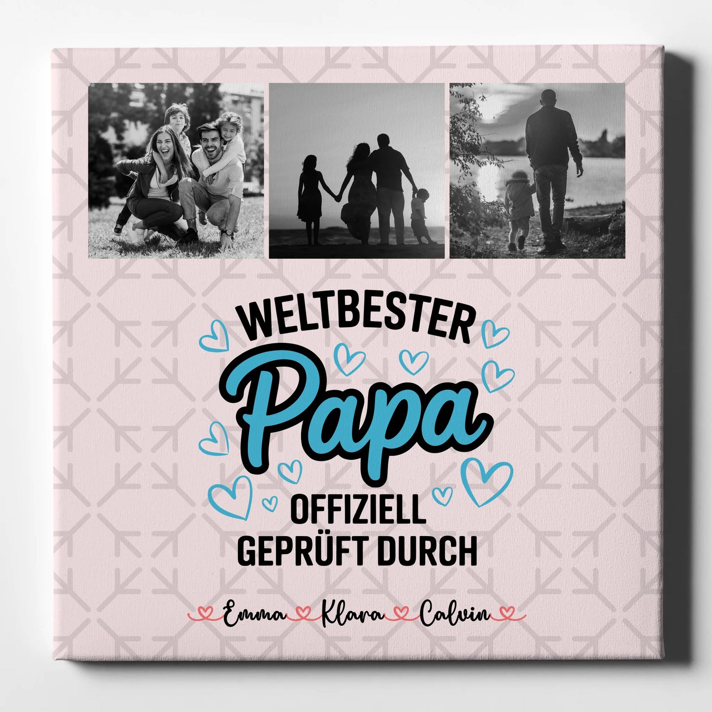 Fotocollage Großes Bild Aus Vielen Kleinen Papa Weltbester Papa Offiziell Geprüft Durch 1